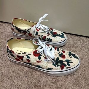 Vans low-top sneakers with Rose print